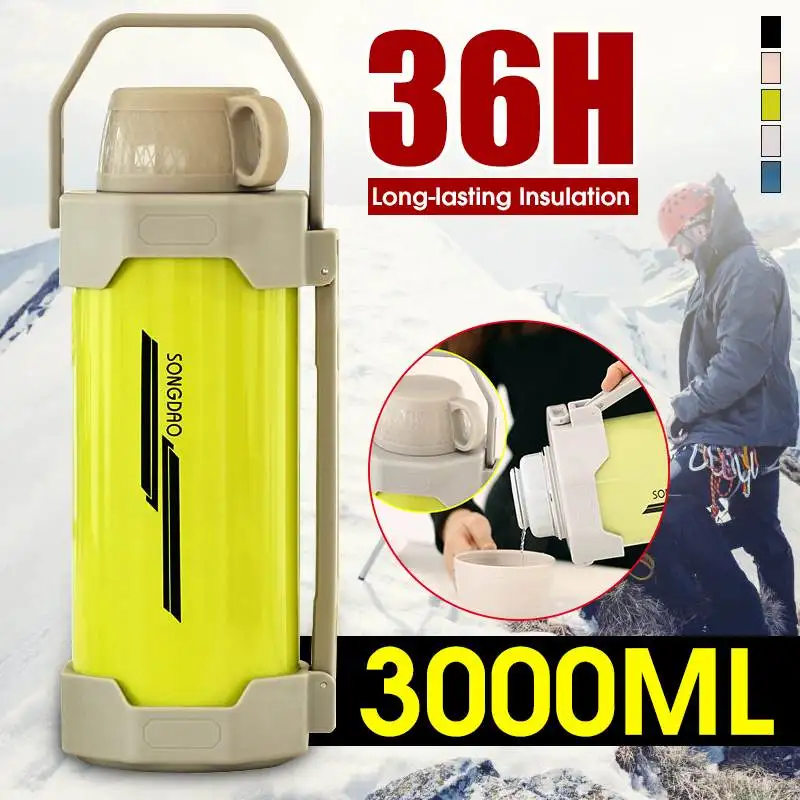 

3000ML 36H/24H Insulation Stainless Steel Thermos Bottle Vacuum Flasks Water Bottle Coffee Vacuum Flasks Travel Thermos Bottle