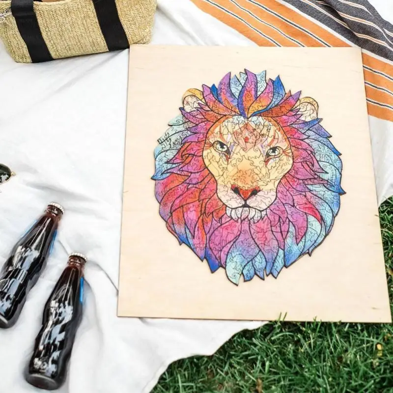 Уникальный деревянный пазл самолет в собранном виде диаграмма красочные