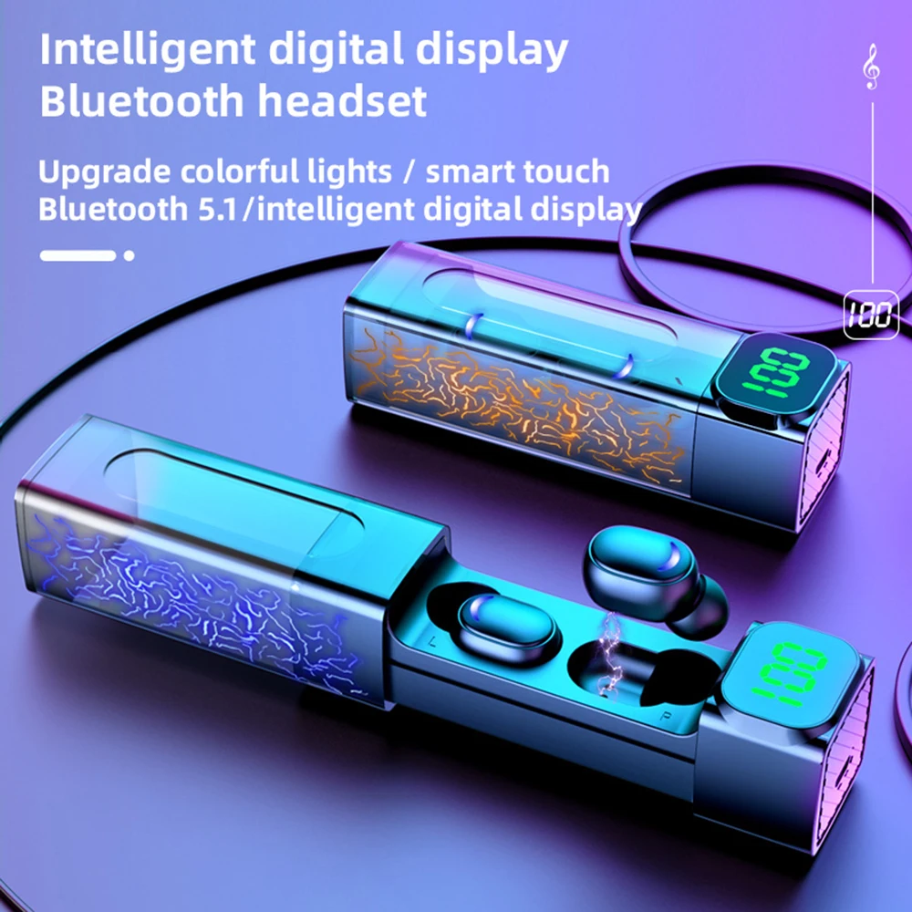 

TWS-наушники E50 с поддержкой Bluetooth и сенсорным управлением