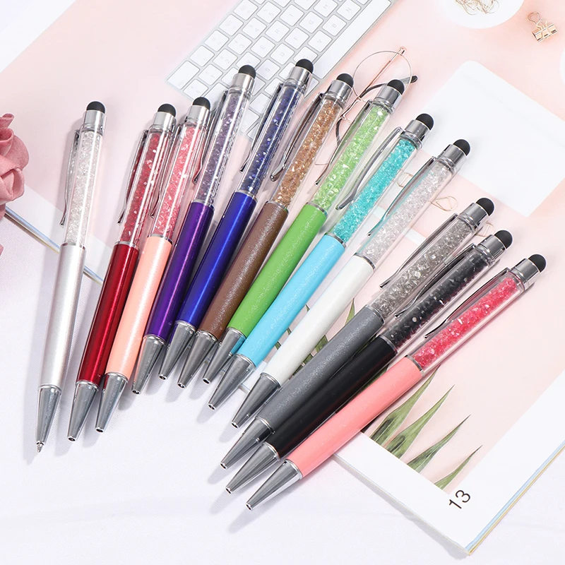

Diamond Crystal Ballpoint Pen Stylus Touch Screen Pen For Mobile Phone Office&School Supplies