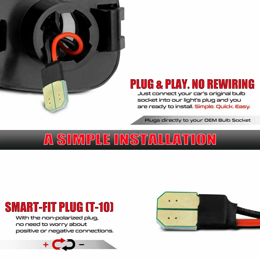 2 шт. светодиодный Подсветка регистрационного номера лампы Набор Fluence для Nissan