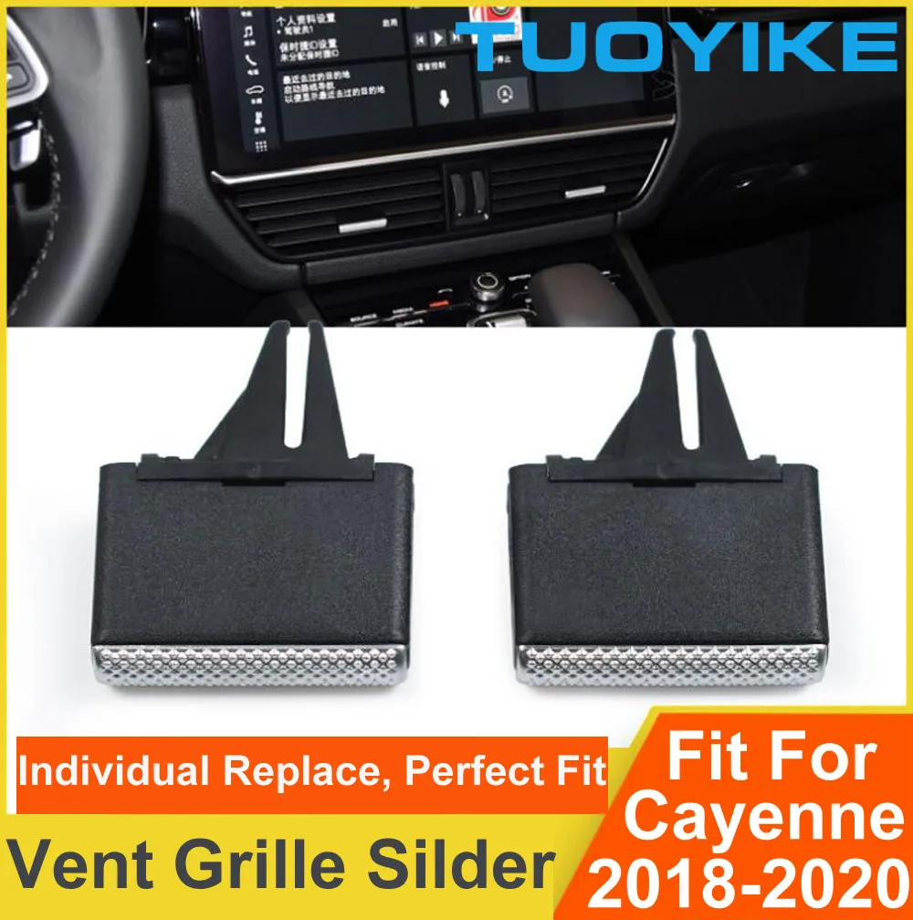 

Car Front Left / Right Air Conditioning Center Rear A/C Vent Grille Silder Outlet Tab Clip Repair For Porsche Cayenne 2018-2020
