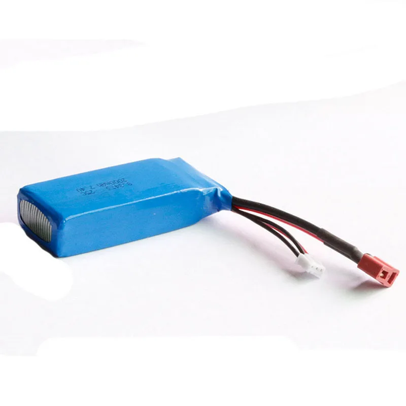 

Lamsam Power Upgrade to 7.4V 3000MAH 40C 2S lipo battery T plug for Wltoys 12428 12423 144001 RC Car Parts