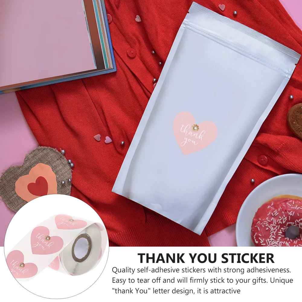 

1 Roll DIY Sealing Tag Thank You Label Sealing Sticker Gift Package Decal