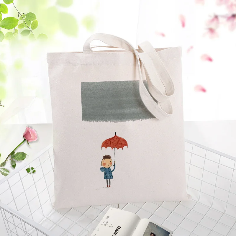 Хозяйственная сумка тоут текстовая DIY иллюстрация Холщовая Сумка ежедневное