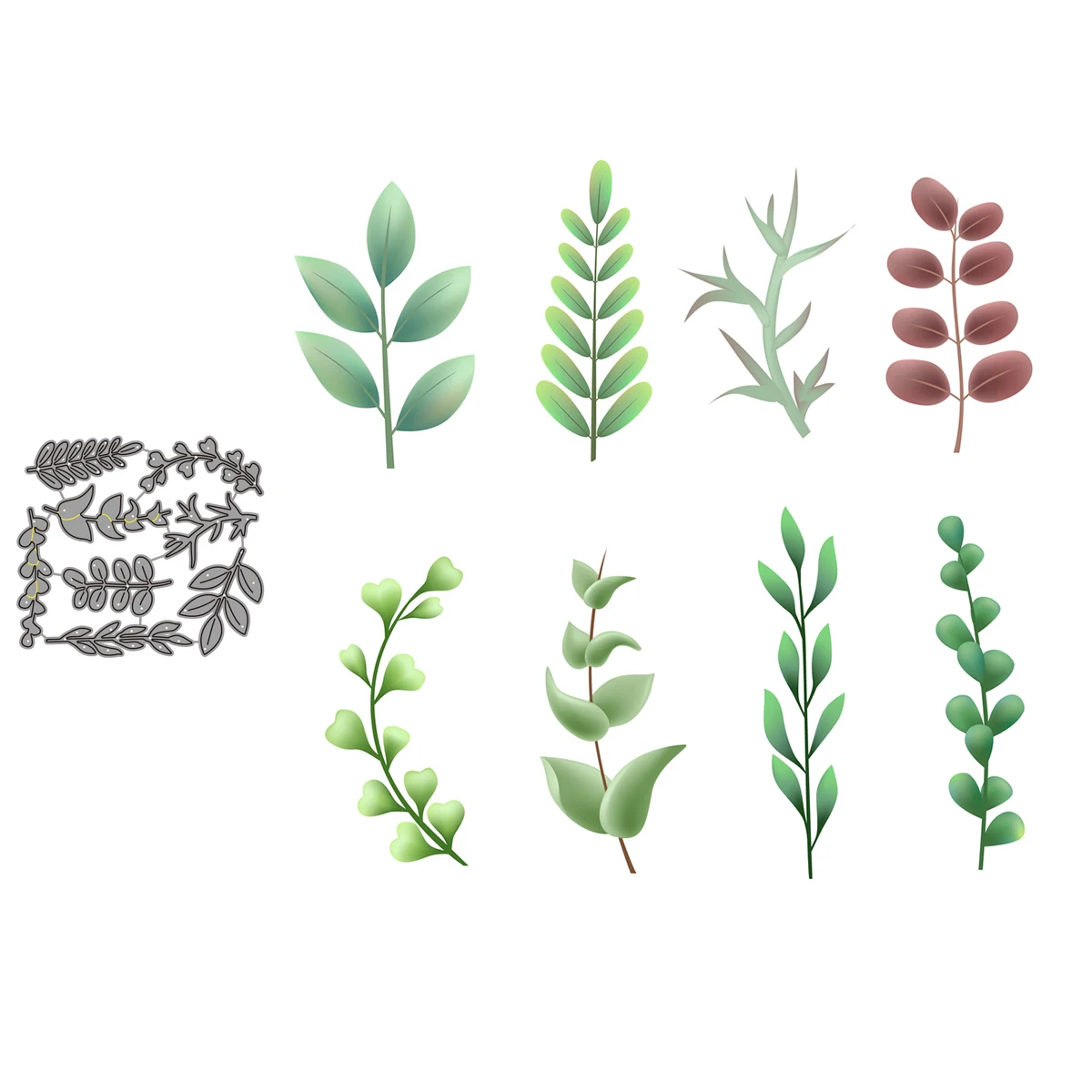 

Plants Branches Leaves Paper Cut Metal Craft Dies Card Making Stencils Diy Manual Scrapbooking New Embossing Dies 2021