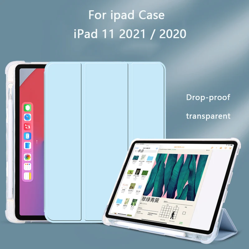 

For iPad Pro 11 Case 2021 2020 Anti-drop transparent soft shell