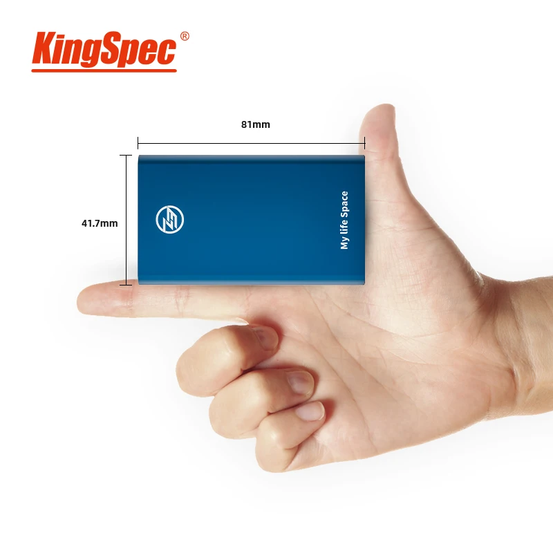 Внешний жесткий диск KingSpec для ноутбука портативный SSD 120 ГБ 240 500 Гб 1ТБ hdd с USB 3.1 тип