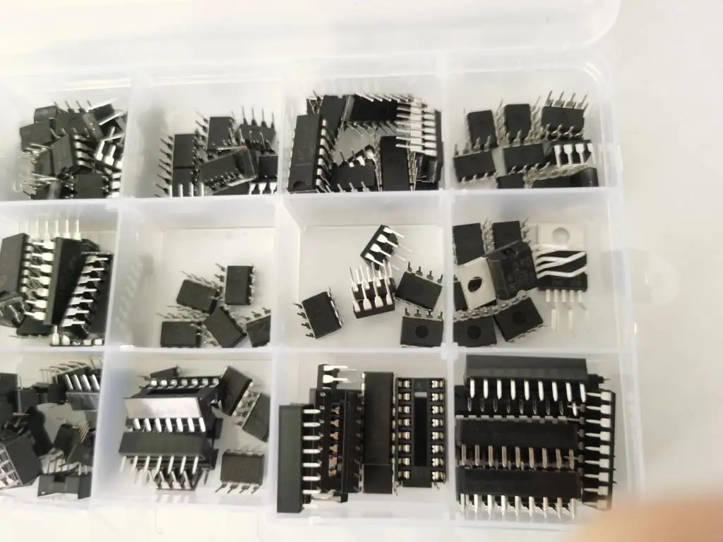 Ассортимент микросхем XL IC 150 шт. opamp генератор pwm PC817 NE555 LM358 LM324 JRC4558 LM393 LM339 NE5532 LM386