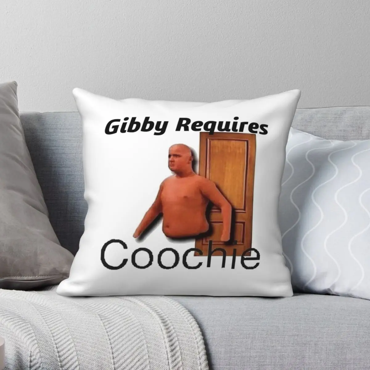 

Квадратный чехол для подушки Gibby лаконичный, полиэстеровый льняной бархатный креативный декоративный чехол на застежке-молнии для диванно...
