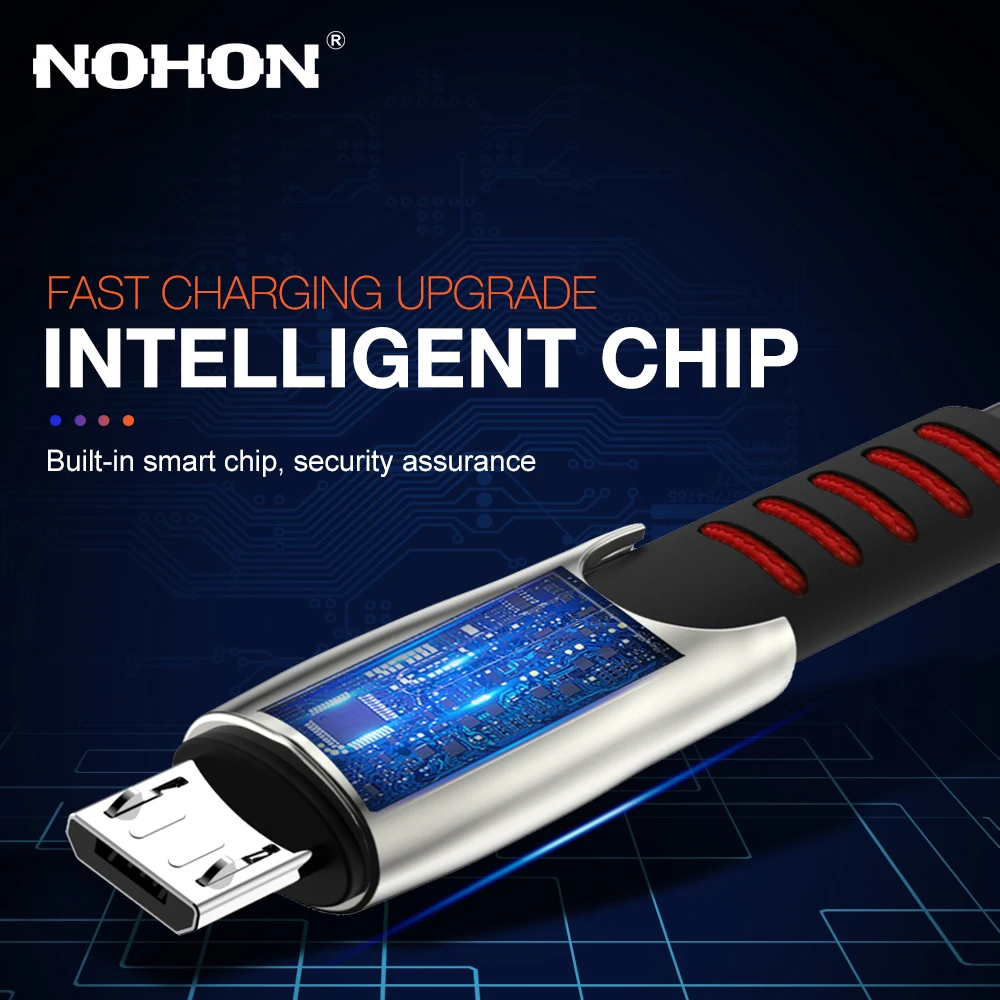 Кабель Micro USB 3A кабель для быстрой зарядки и синхронизации данных Samsung Huawei Xiaomi Redmi 4