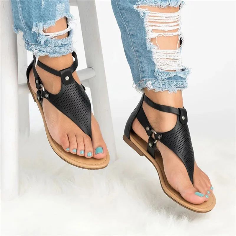 

2020 Summer Women's Sandals Ladies Roma Flat Mixed Color Peep Toe Sandals Casual Shoes High Quality Outside Sexy Ladies Shoes