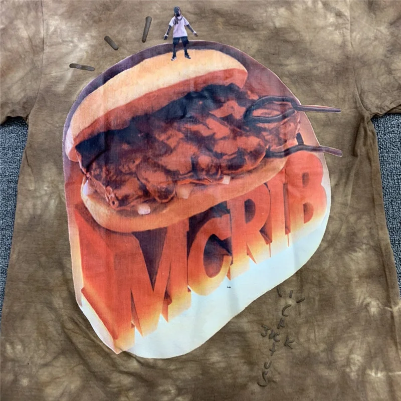 Tie dyed Travis Scott Cactus Jack CPFM Grail Tee Men Women Best Quality Fashion Casual t-shirts | Мужская одежда