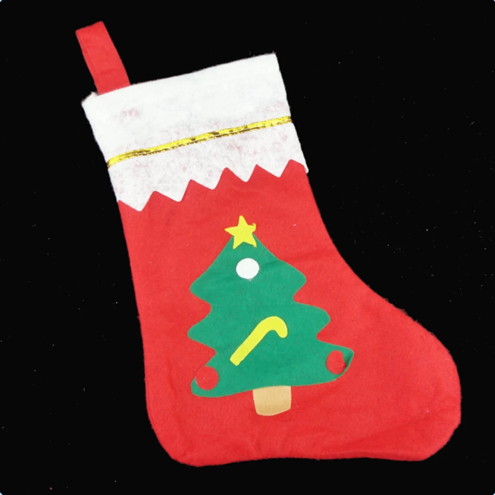 3 шт. носки с Санта Клаусом Рождественская елка подвеска Рождественский подарок