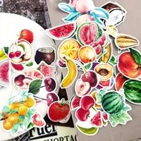 38pcs kawaii colorful small fruit stickers watermelon peach decoration diy hand book diary stationery sticker fruits