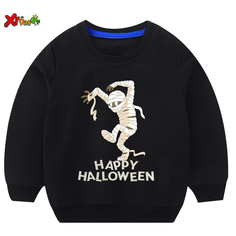 

Kids Sweatshirt Funny Happy Halloween Costumes Boys Clothes Girl Toddler Baby Clothing Children Hoodie Swater Long Sleeve Shirt