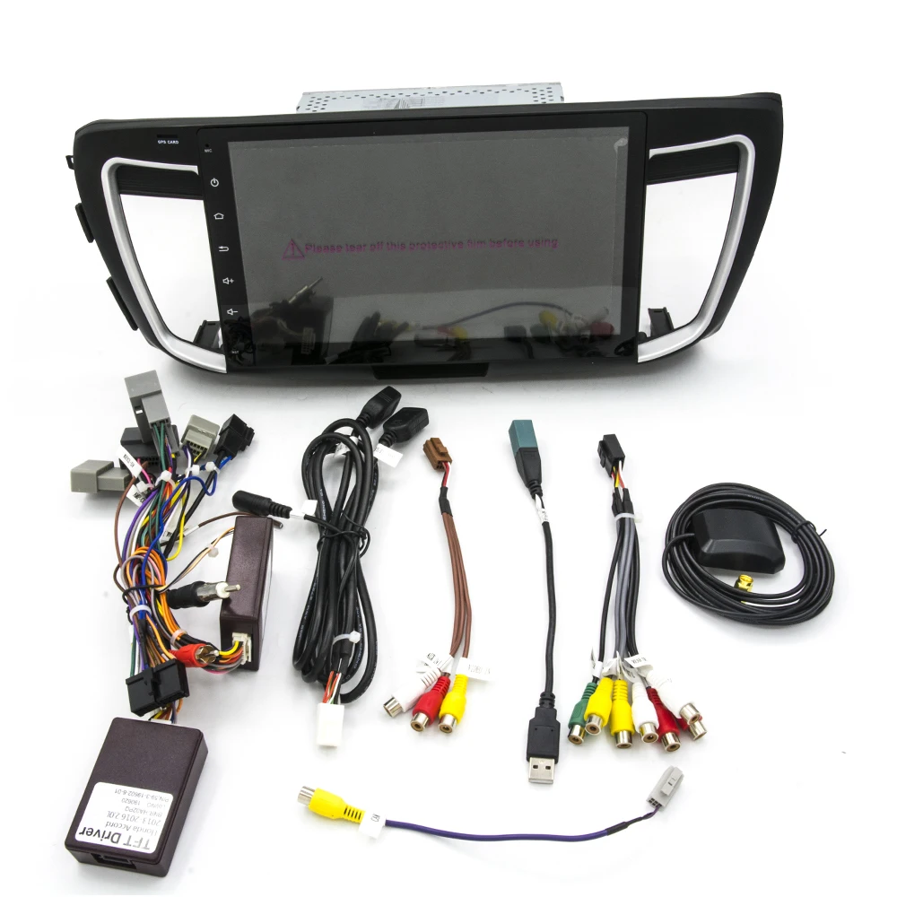 Owtosin 2 Din Android 9.0 Car DVD Multimedia For Honda Accord 9 2014 2015 2016 2017 GPS Navigation Autoradio Video Player | Автомобили и