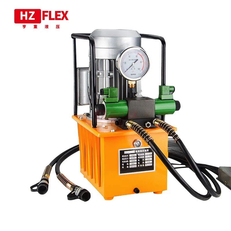 

manufacture hydraulic high pressure 220V 1.5 kw 10L Double circuit solenoid valve hydraulic pump with foot pedal
