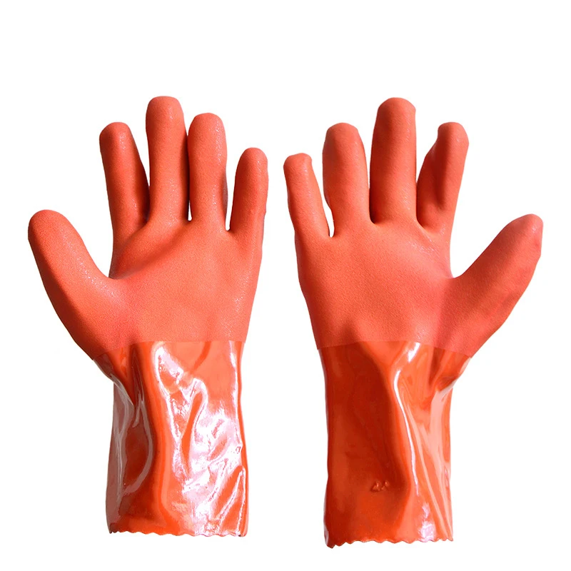 

Work Gloves Matte Non-slip Repair Dipped PVC Labor Gloves Resist Acid Alkali Oil Proof Gloves Industry Protective Gloves