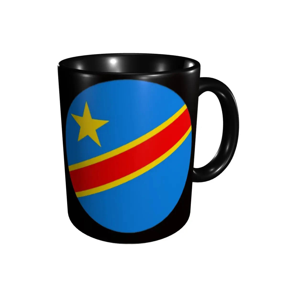 

Flag Thumb Of The Democratic Republic Of Congo Essential 1 Mugs Top Quality Cups Mugs Print Funny Novelty multi-function cups