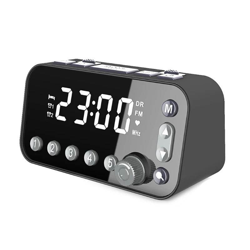 2021 Новый прикроватный цифровой будильник с двойным USB DAB/FM радио большой экран