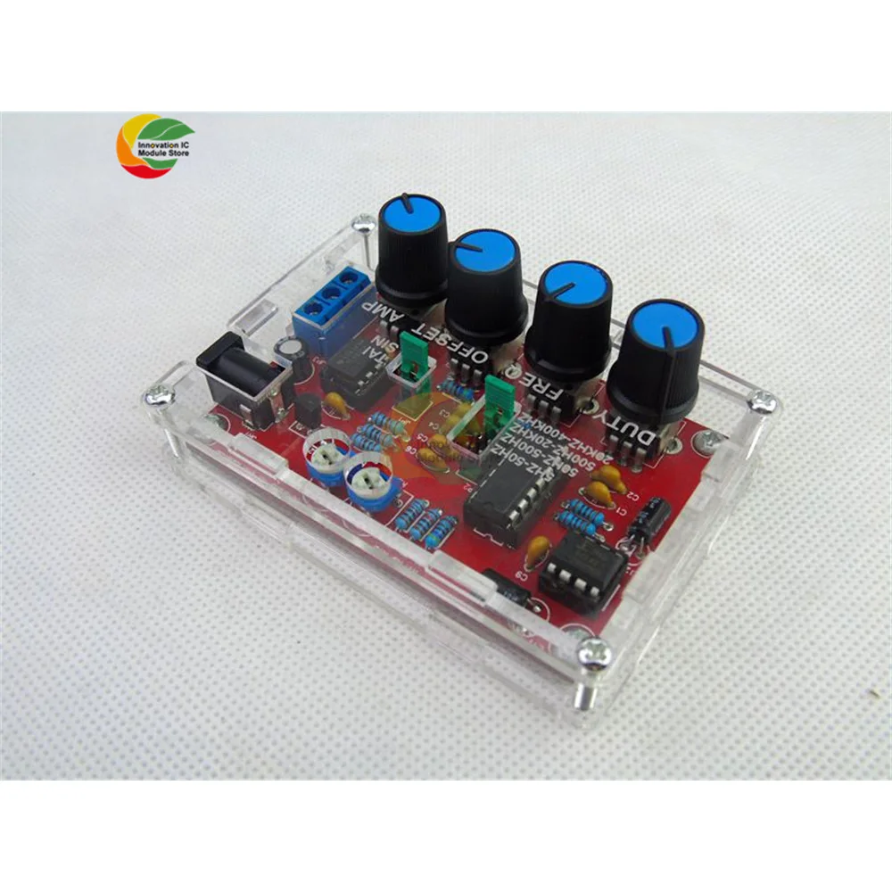 

Ziqqucu ICL8038 Signal Generator DIY Kit Output 5Hz~400kHz Adjustable Frequency Amplitude Sine Triangle Square Sawtooth