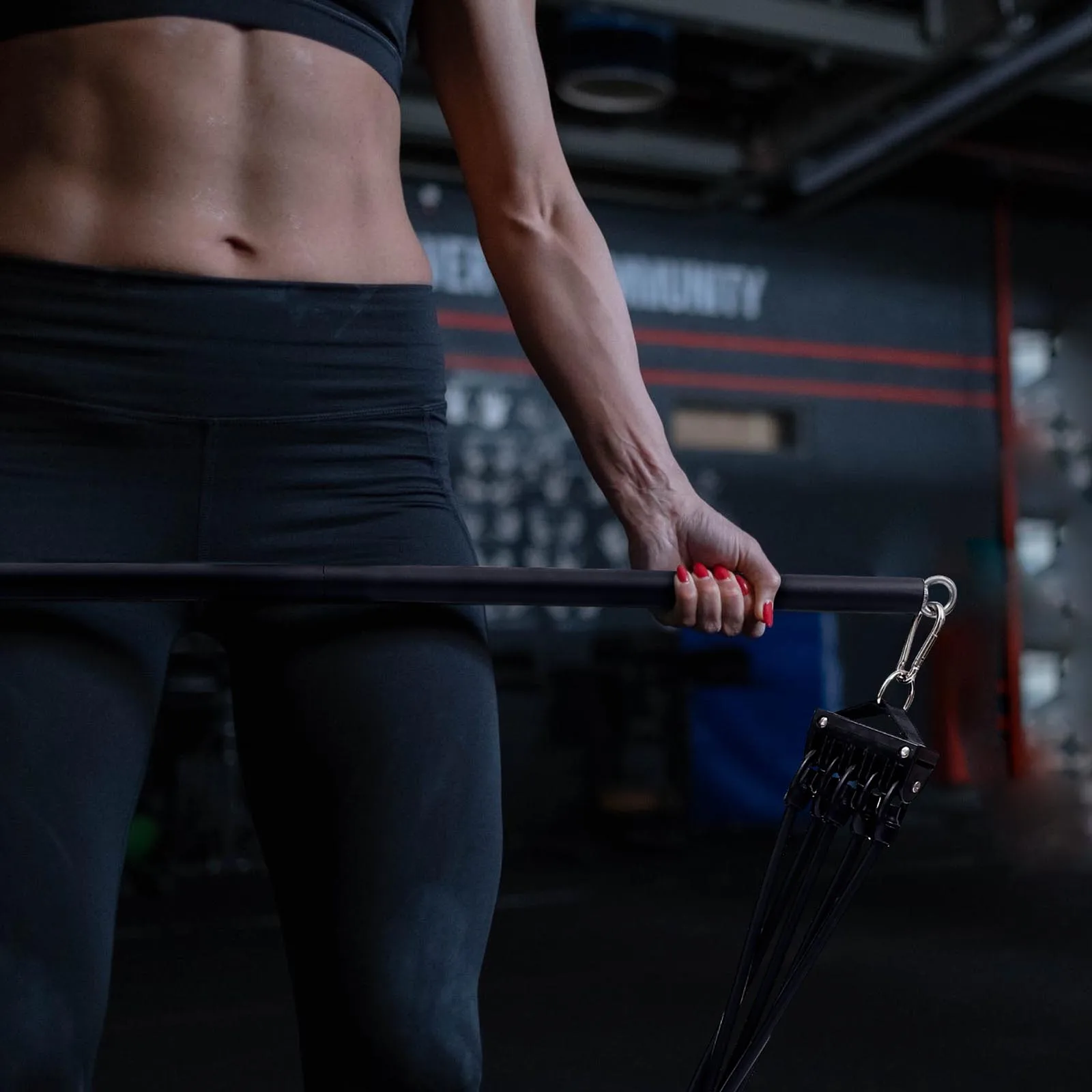 

1 Set Resistance Bands Set Fine Safe Fitness Equipment, Arm Strength Training Exerciser Tool