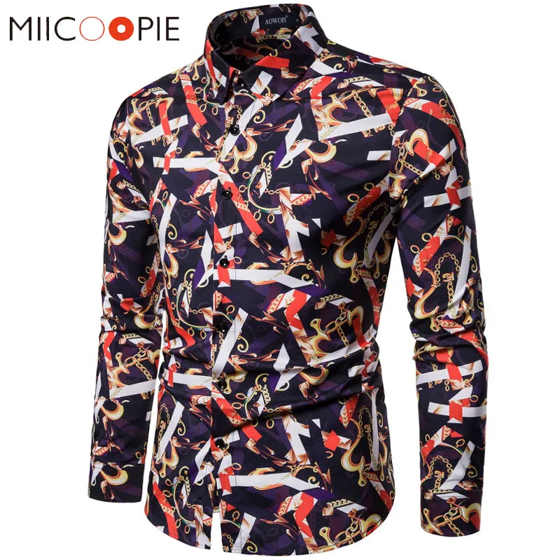 Мужские платья рубашки Новые повседневные Роскошные дворца гребешок для волос