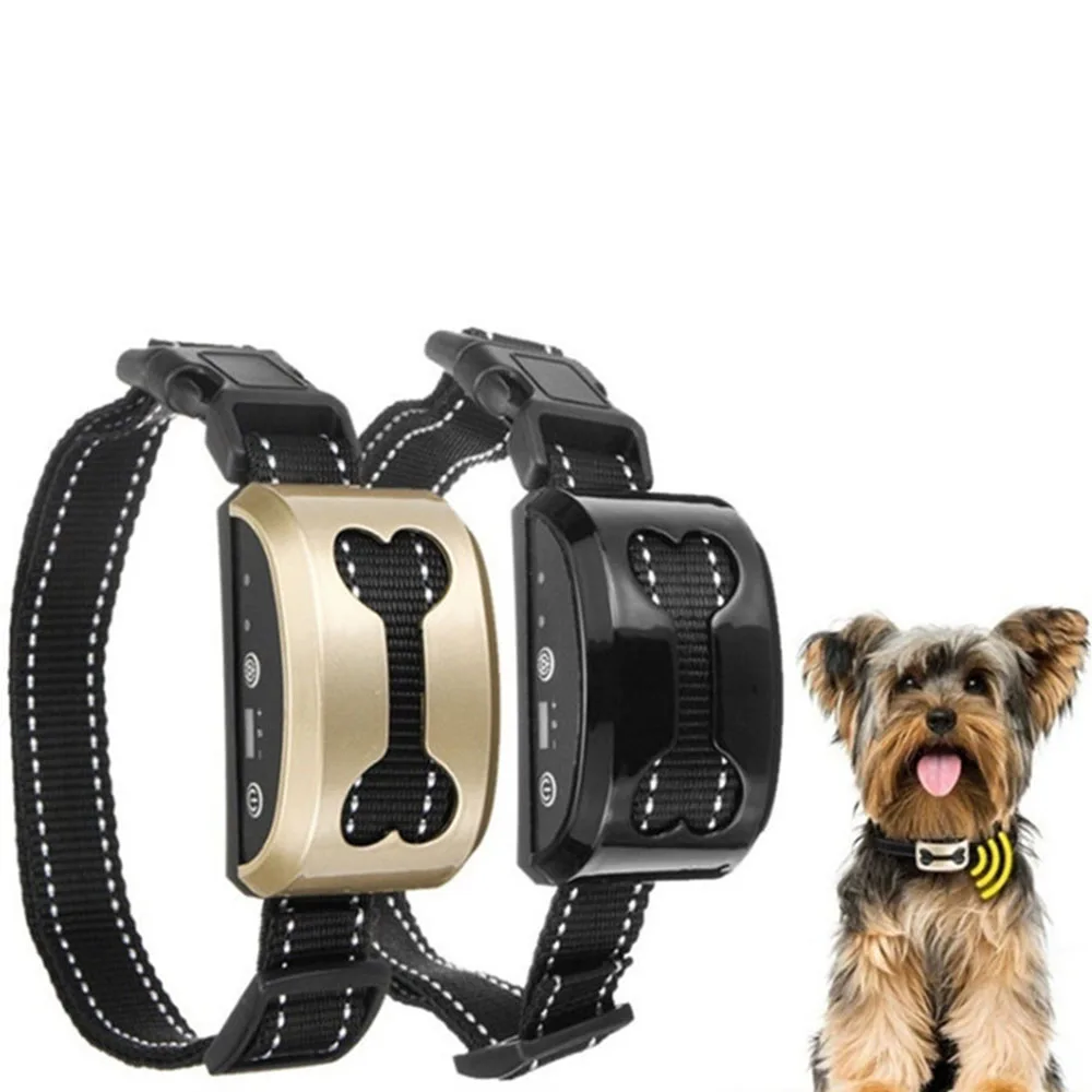 

Intelligent Dog Anti Bark Collar Ultrasonic Rechargeable Training Collars Waterproof Vibration Dog Stop Barking Control