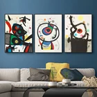 Настенные картины, печать на холсте, настенные художественные принты, современное искусство, настенные абстрактные картины с изображением Жуана Миро для гостиной, домашний декор
