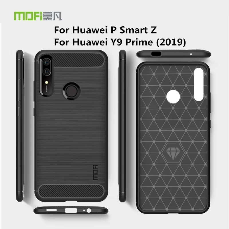 Чехол MOFI для Huawei Y9 Prime 2019 Мягкий Силиконовый ТПУ Тонкий чехол телефона P Smart Z