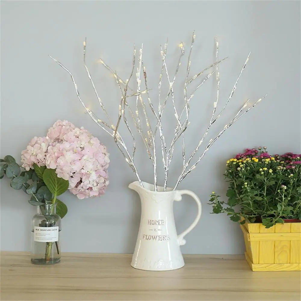 Светодиодный светильник из ивовой ветки 20 ламп|Праздничное освещение| |