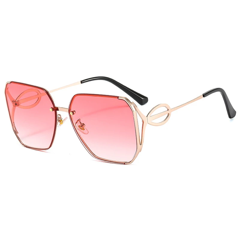 

American Style Metal Frame Fashion Women's Sunglasses Trending Around The Flower Decorate Luxury Men Glasses Driving Eyeglasses