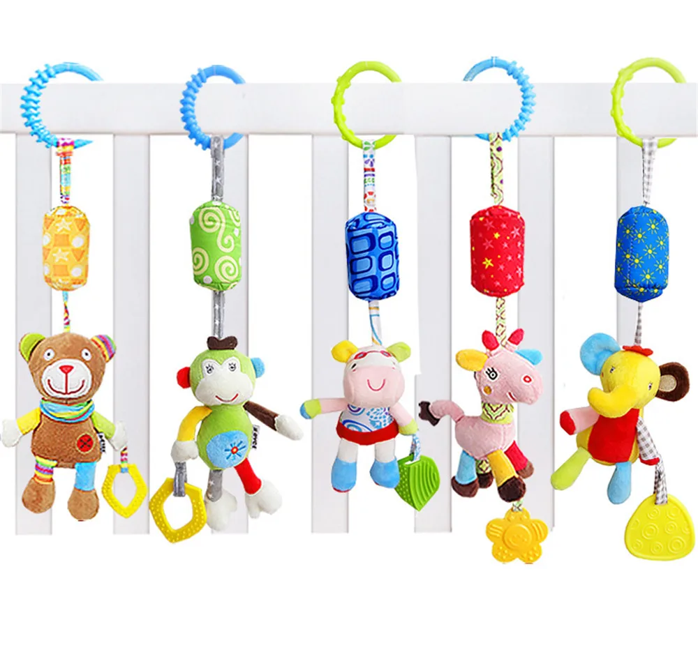 Детская погремушка детская коляска для детской кроватки милые животные