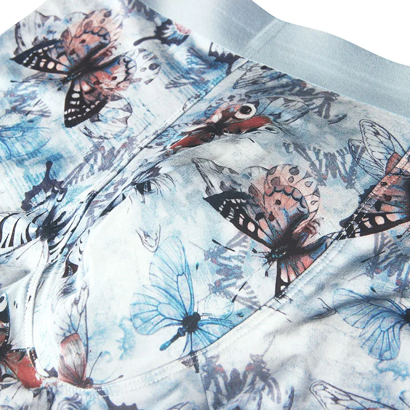 IYUNYI 4 шт./лот модное нижнее белье с принтом мужские боксеры шорты высокое качество