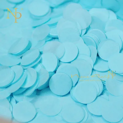 Небесно-голубой Nicro 2,5 см 10 г/пакет Бумага конфетти брызгает 12 Цветов круглый шар одежда для свадьбы, дня рождения украшения стола# Con08 - Цвет: Небесно-голубой