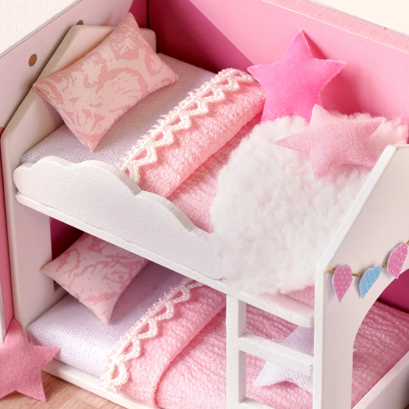 Домик кукольный CUTEBEE сделай сам деревянный миниатюрный дом для кукол с