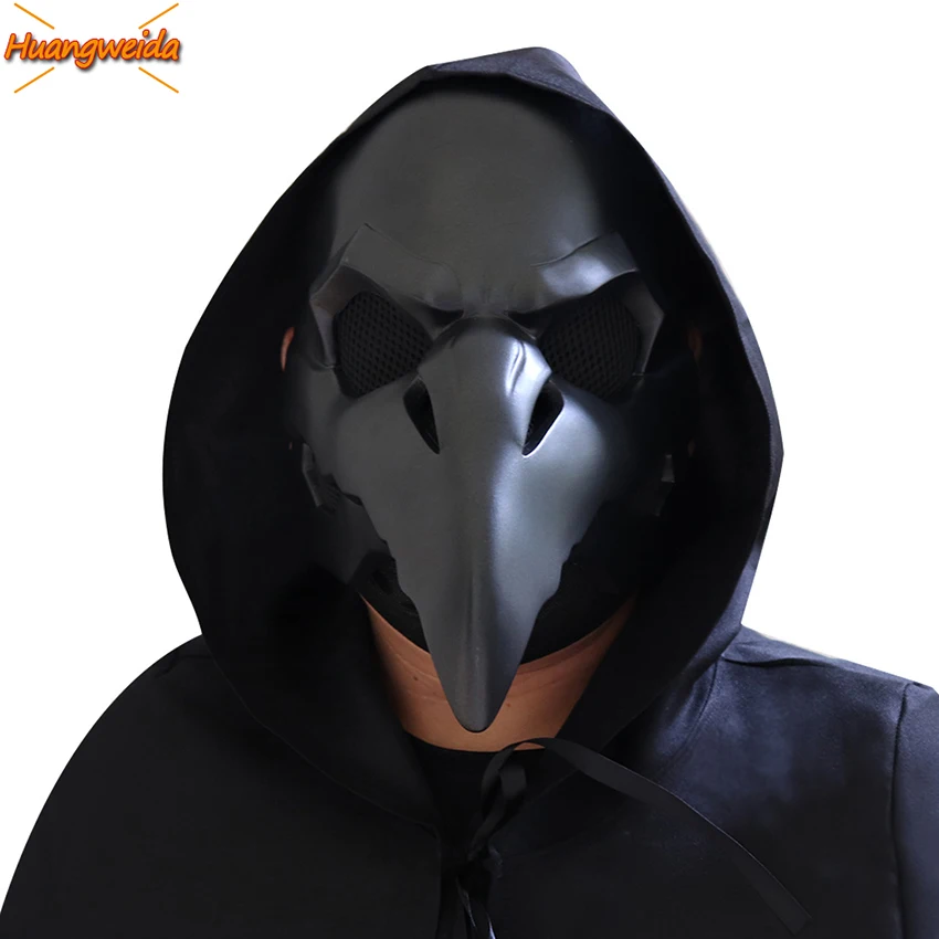 

PVC Plague Doctor Masks Halloween Masque Maske Horror Cosplay Steam Punks Beak Plague Mask Carnival Party Steampunk Devil Prop