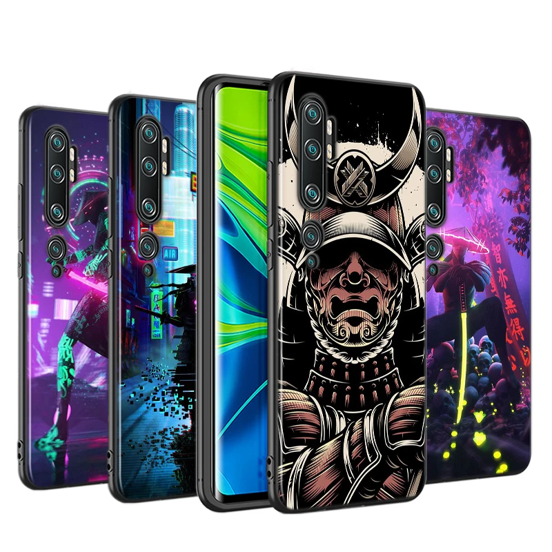 

Japanese Samurai Art For Xiaomi Mi 11i 11 10T 10i 9T 9 A3 8 Note 10 Ultra Lite Pro 5G CC9 SE Youth Soft Black Phone Case
