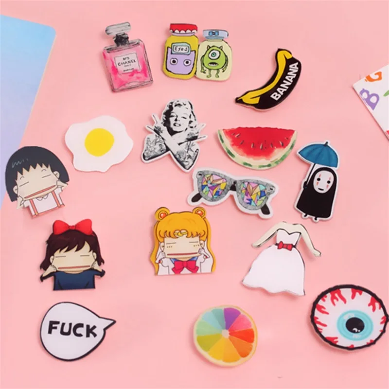 5 шт. Мультяшные значки на одежду Бесплатная доставка Kawaii Значки для животных