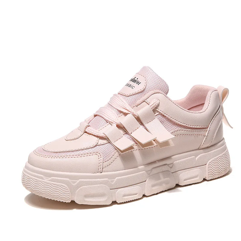 Женские кроссовки с дышащей сеткой белые Дизайнерские для бега износостойкие