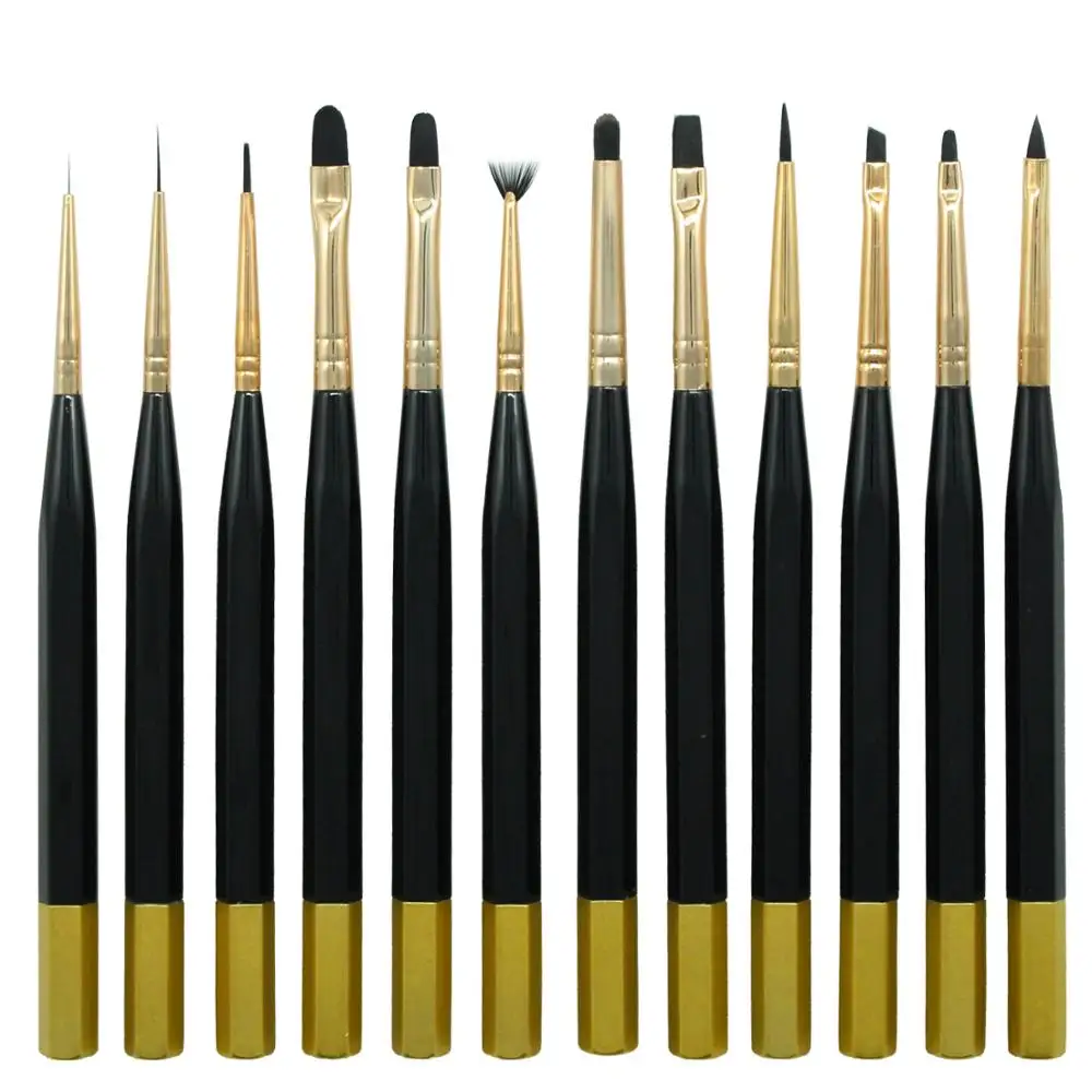 

Nail Brush Painting Drawing Pen Nail Design Art Liner Brush Acrylic Nail Brush UV Gel Pen Dotting Polish Pen Manicuring Tool