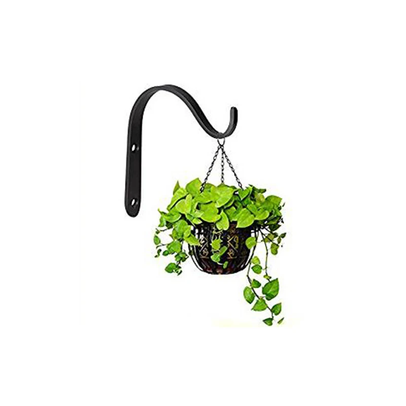 

4Pcs J-shape Metal Hooks Vintage Wall Hanger Rack for Bathroom Kitchen Room Cloth Towel Coat Hat Holder Garden Flowerpot Bracket