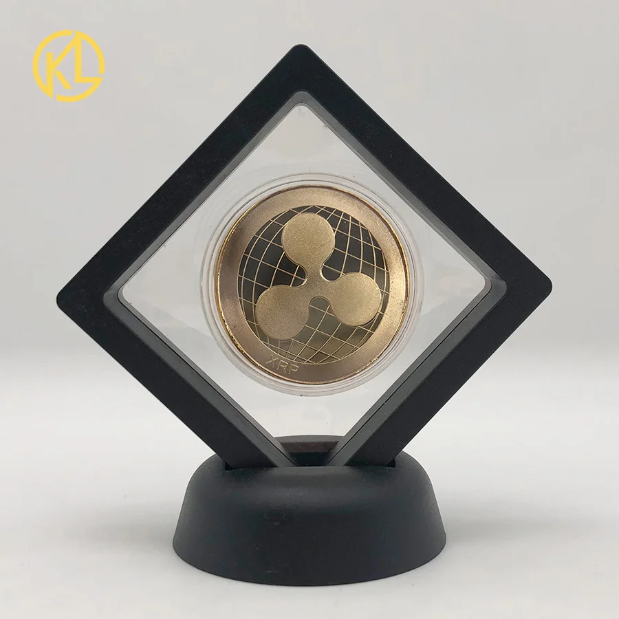 CO015-2 Позолоченная горячая Распродажа Биткоин битная монета Litecoin пульсация эфириум криптовалюта металлическая памятная монета с выставочным стендом - Цвет: CO015-2