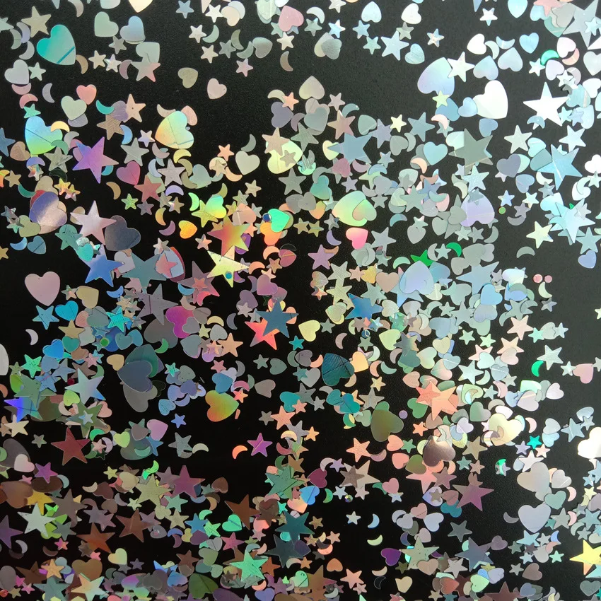 

50G/Bag Holographic Mixed Laser Glitter Sequins Sparkly Nail Art Flakes Slices Mixed Size Manicure Body/Eye/Face Decorations