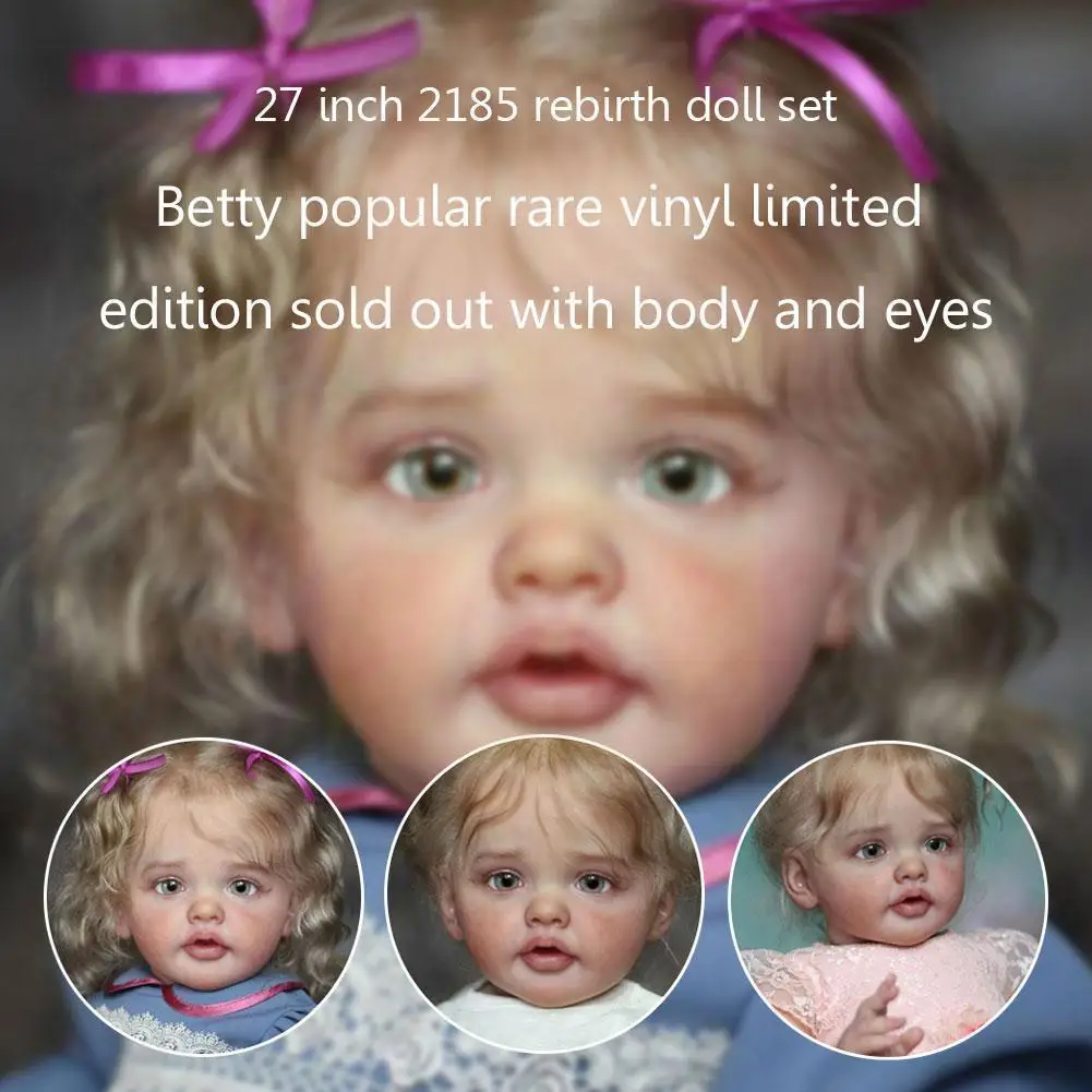 

Комплект кукол реборн 27 дюймов, популярный редкий ограниченный выпуск тела и коллекция глаз с куклой