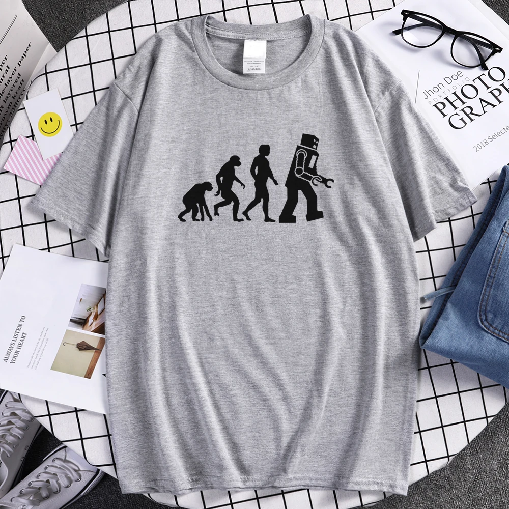 2021 футболки Теория Большого Взрыва футболка с роботом эволюции топы летние