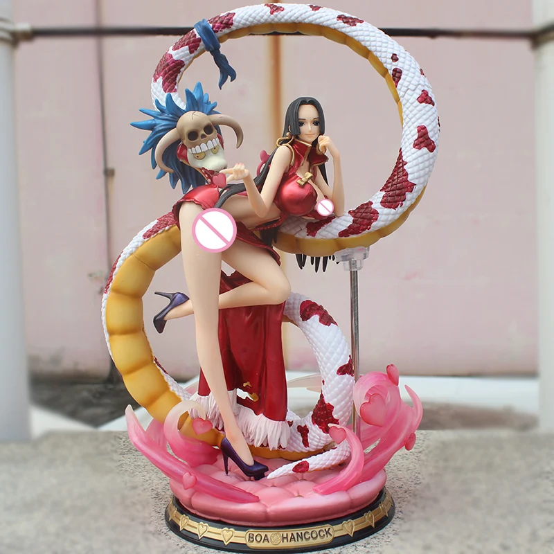 41 см цельный кусок gk статуя Боа Хэнкок со змеей Коллекционная модель из ПВХ