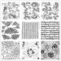 zhuoang full page pattern clear stampsseals for diy scrapbookingcard makingalbum clear stamps crafts