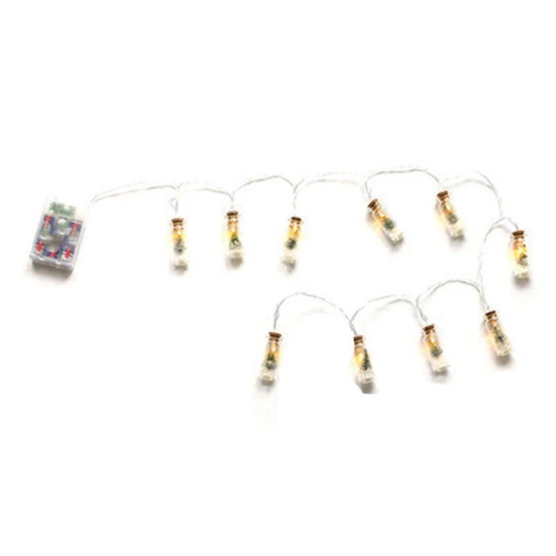 

Led Christmas Tree Wishing Glass Bottle Jar String Lights Battery Operated Jar Fairy String Lights for Christmas Party
